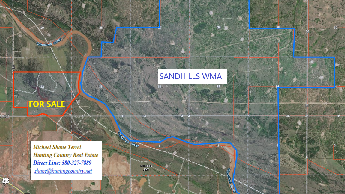 MajorCoMapnearsandhillsWMA